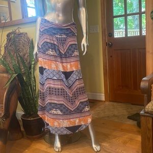 Anthropologie Maeve maxi colorful Boho skirt